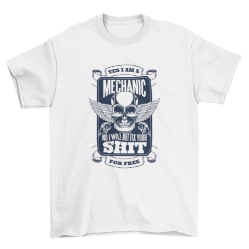 Mechanic quote t-shirt design