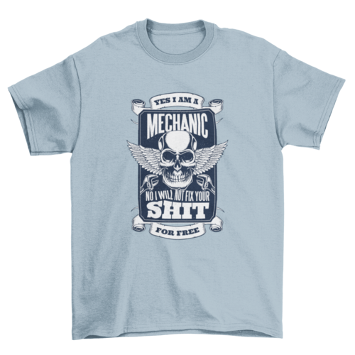 Mechanic quote t-shirt design