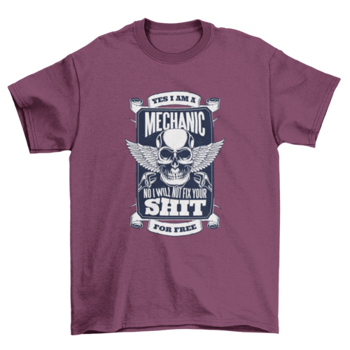 Mechanic quote t-shirt design