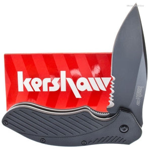 Kershaw Knives  KER-1605CKTST Clash Knife Black Part Serrated